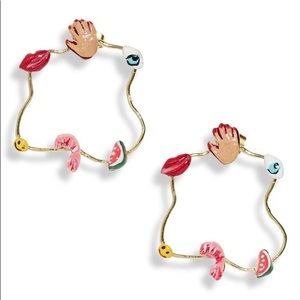 Susan Alexandra Treasure Hoop Earrings